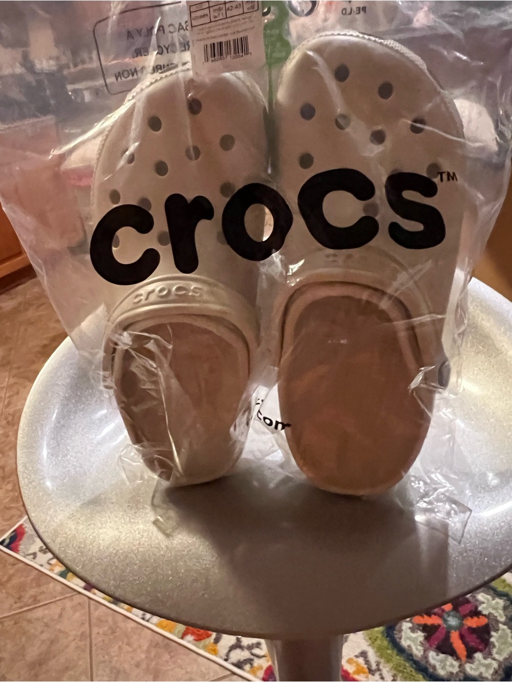 Crocs Classic Clog in Bone M9/W11 NWT